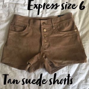 Suede shorts